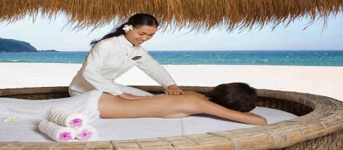 KIND OF MASSAGE ON THE BEACH